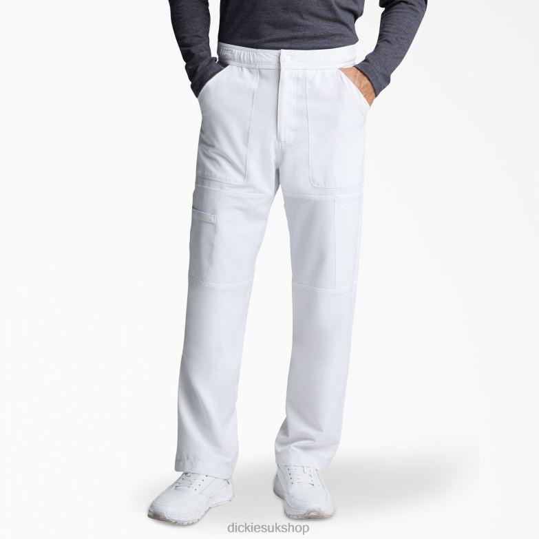 Dynamix Cargo Scrub Pants Men Dickies White (DWH) 88T841274 Apparel