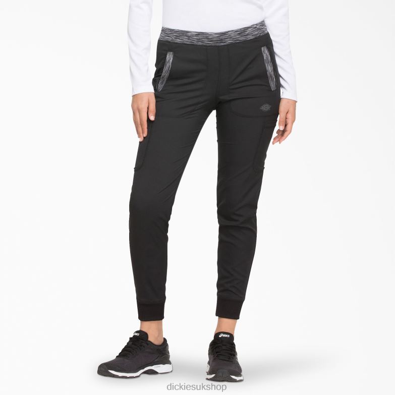 Dynamix Jogger Scrub Pants Women Dickies Black (BLK) 88T842587 Apparel