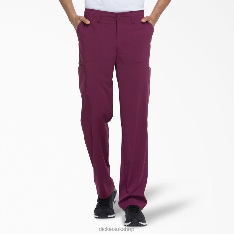 EDS Essentials Scrub Pants Men Dickies Wine (WIN) 88T841384 Apparel