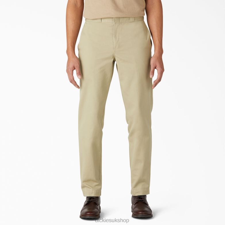 1922 Twill Pants Men Dickies Rinsed Tan (RTN) 88T84332 Apparel