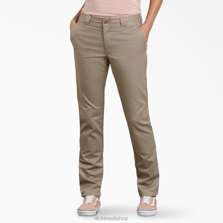 Slim Fit Double Knee Pants Women Dickies Regular 88T841875 Apparel