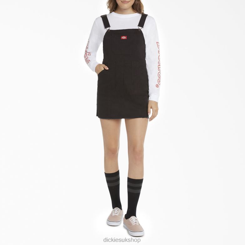 Juniors' Overall Dress Kids Dickies Black (BK) 88T841945 Apparel