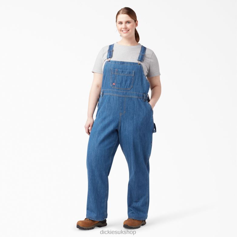 Plus Relaxed Fit Bib Overalls Women Dickies Regular 88T841564 Apparel