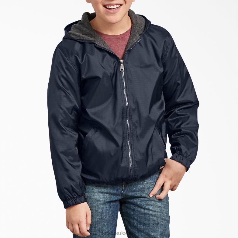 Fleece Lined Jacket Kids Dickies Dark Navy (DN) 88T842695 Apparel