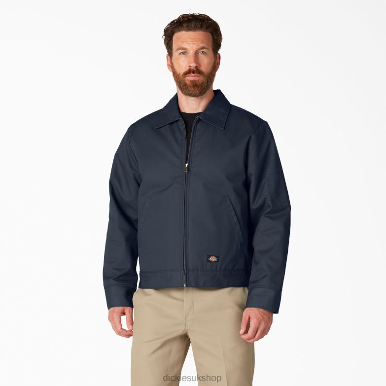 Insulated Eisenhower Jacket Men Dickies Dark Navy (DN) 88T84966 Apparel