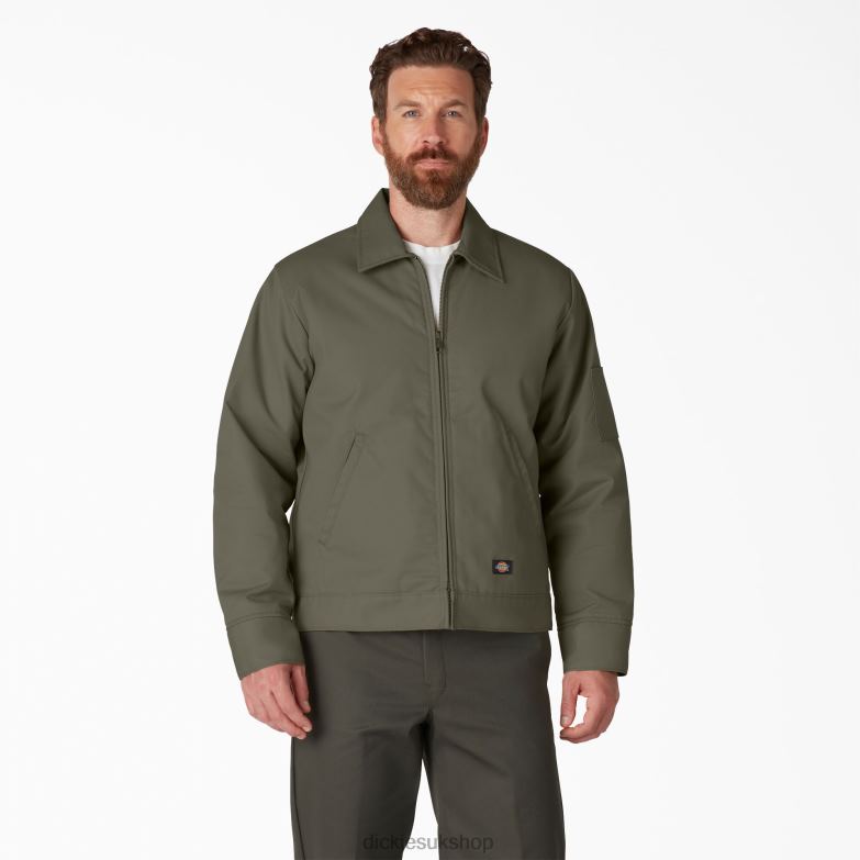 Insulated Eisenhower Jacket Men Dickies Moss Green (MS) 88T84970 Apparel