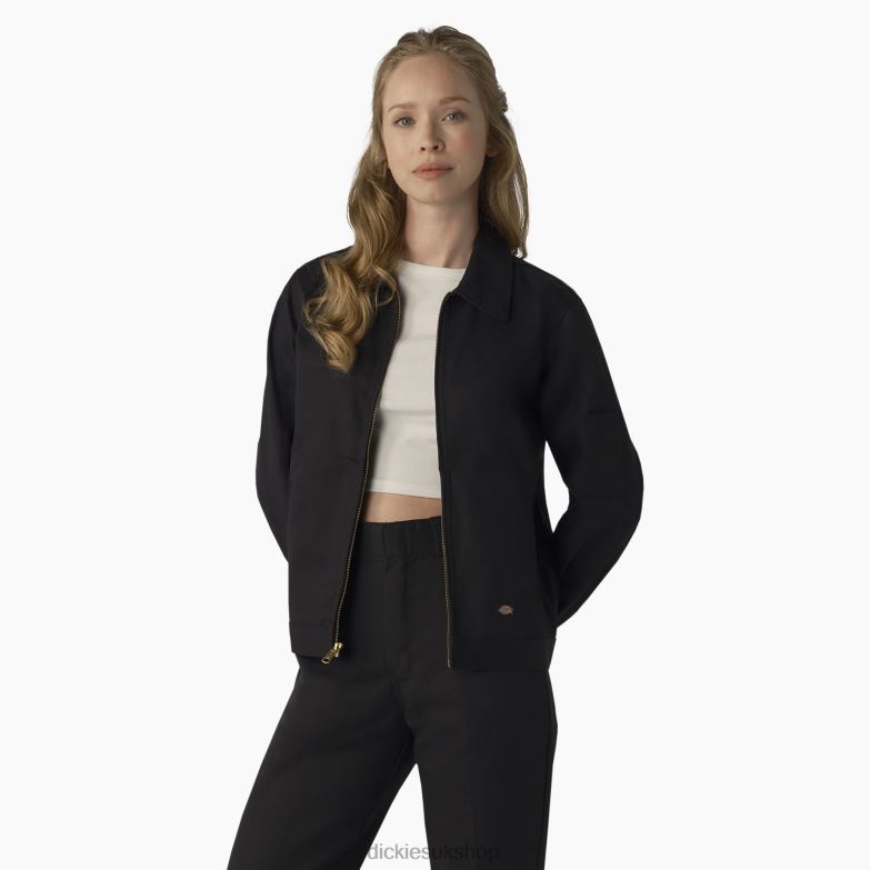 Unlined Eisenhower Jacket Women Dickies Black (BSK) 88T841519 Apparel