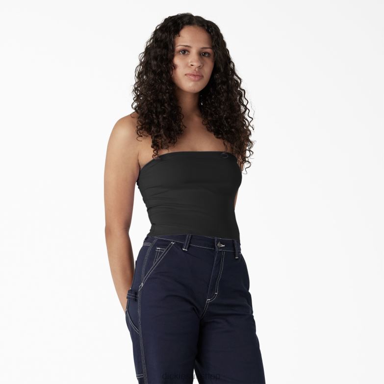 Knit Tube Top Women Dickies Black (KBK) 88T842167 Apparel