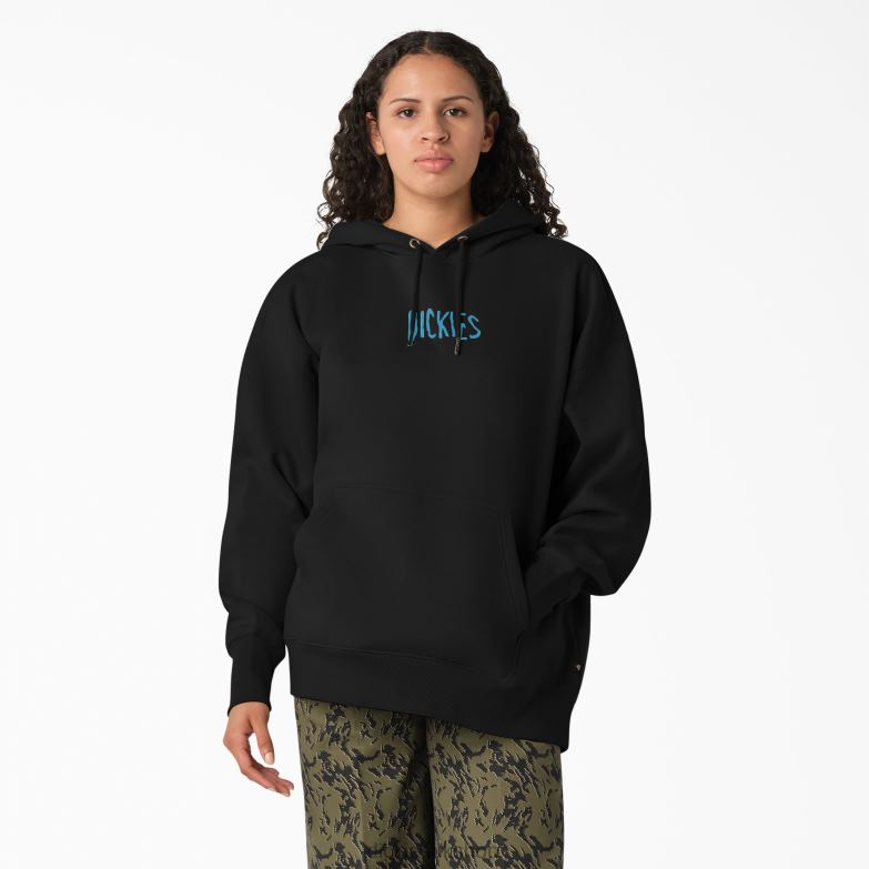 Creswell Hoodie Women Dickies Black (KBK) 88T842355 Apparel