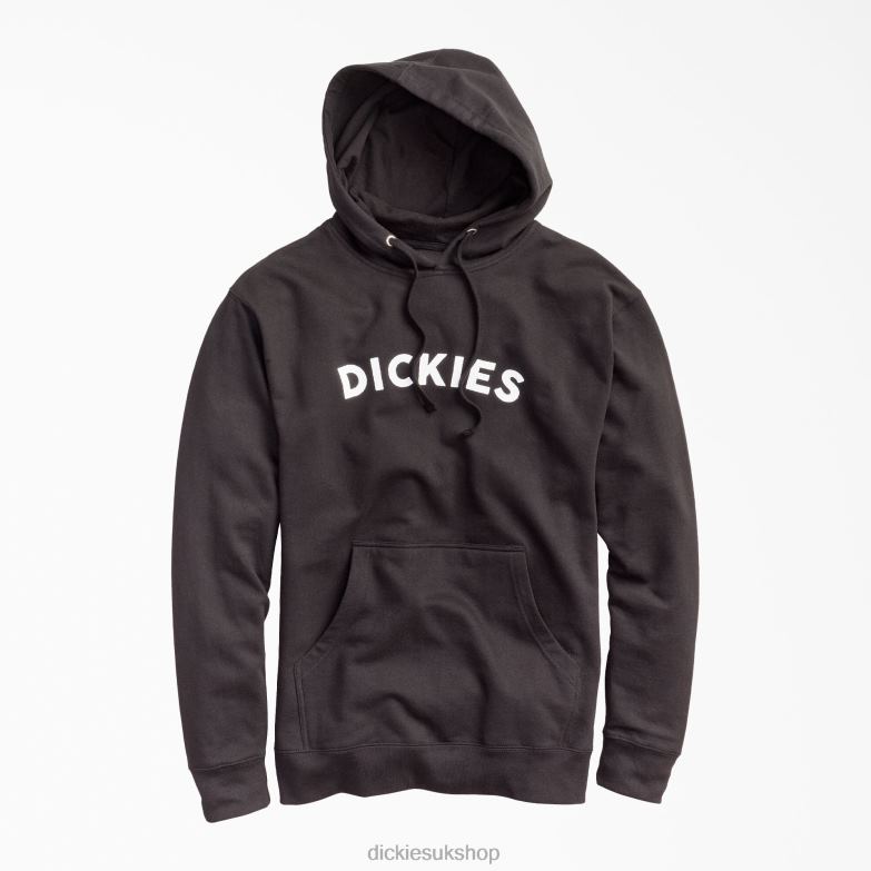 Fleece Block Logo Hoodie Men Dickies Black (KBK) 88T841140 Apparel