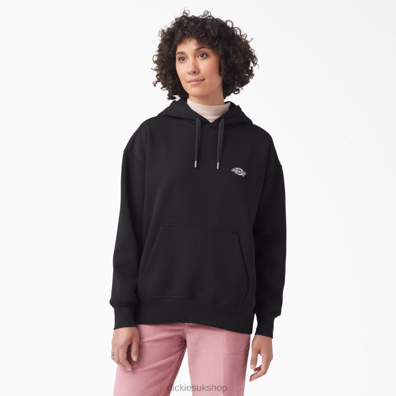 Summerdale Relaxed Fit Hoodie Women Dickies Black (KBK) 88T842357 Apparel