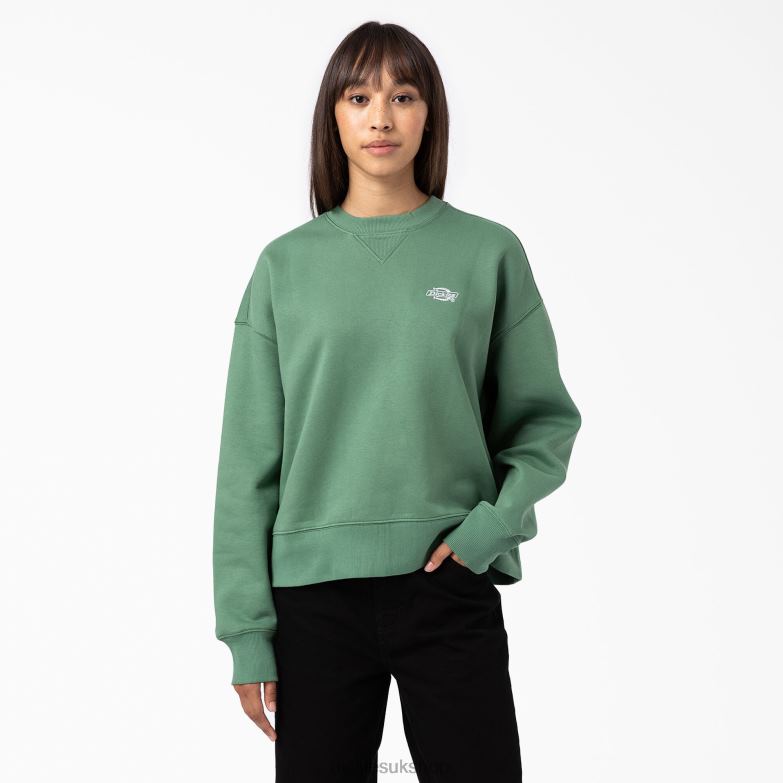 Summerdale Sweatshirt Women Dickies Dark Ivy (D2I) 88T842291 Apparel