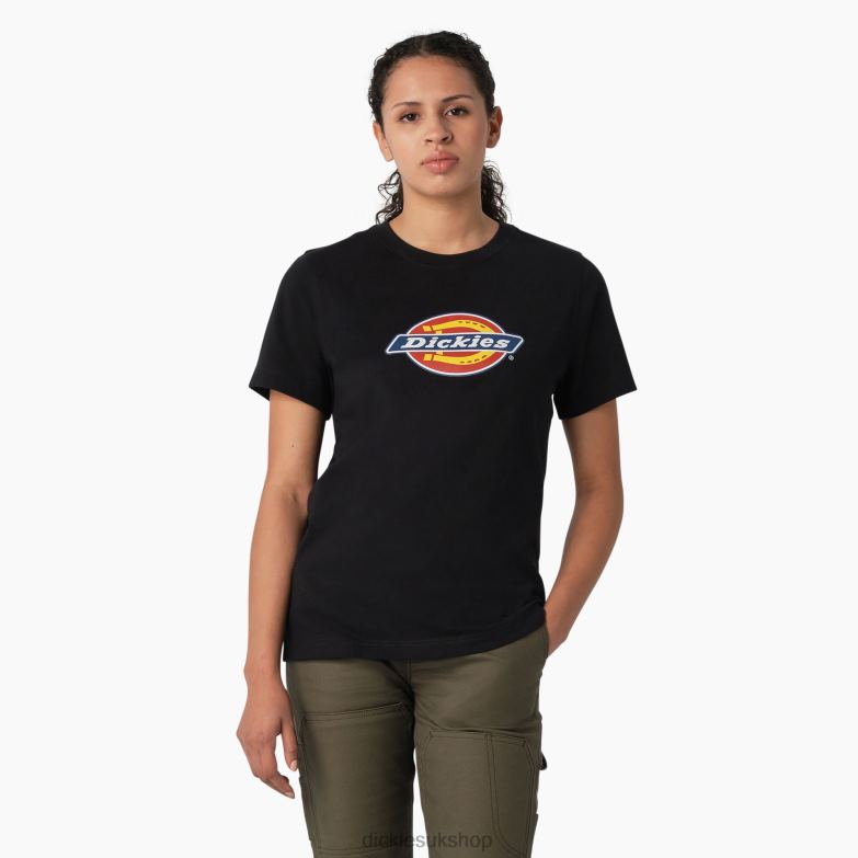 Heavyweight Logo T-Shirt Women Dickies Black (KBK) 88T842108 Apparel