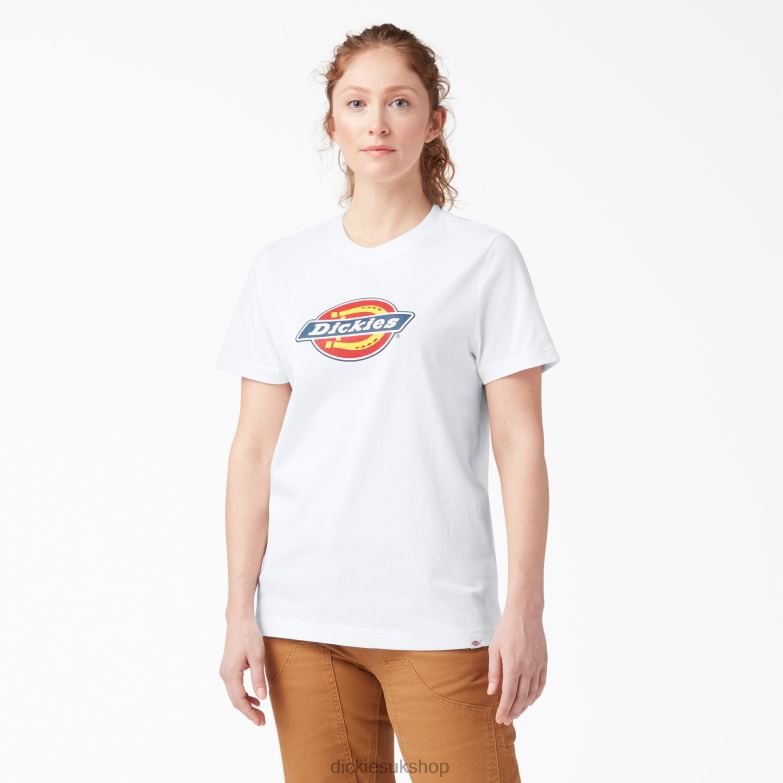 Heavyweight Logo T-Shirt Women Dickies White (WH) 88T842110 Apparel