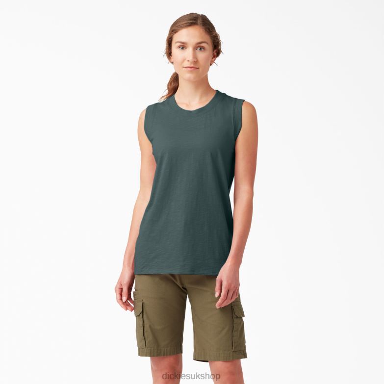 Tank Top Women Dickies Lincoln Green (LN) 88T842029 Apparel